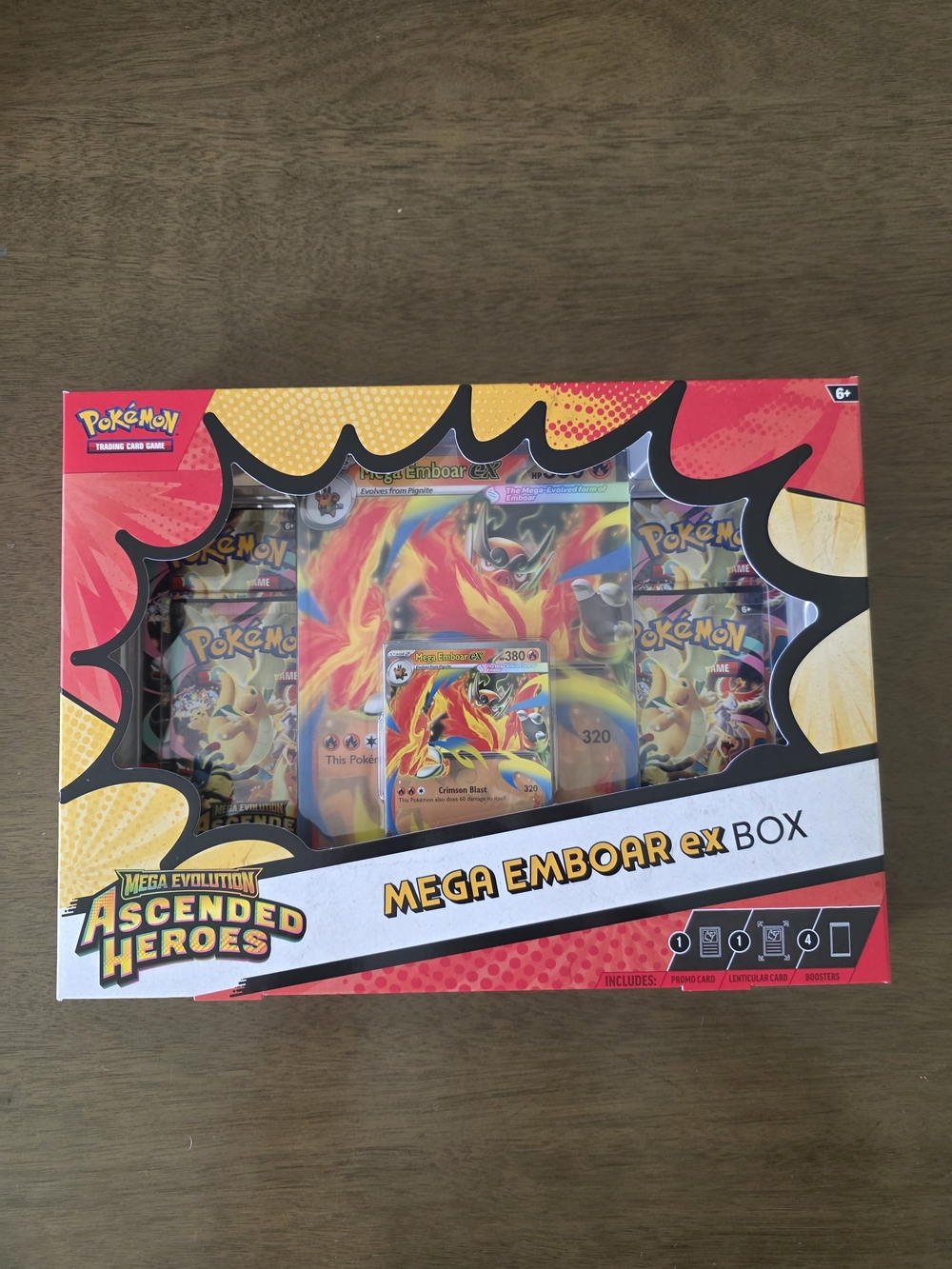 Pokemon Mega Evolution Ascended Heroes Mega Emboar ex Box